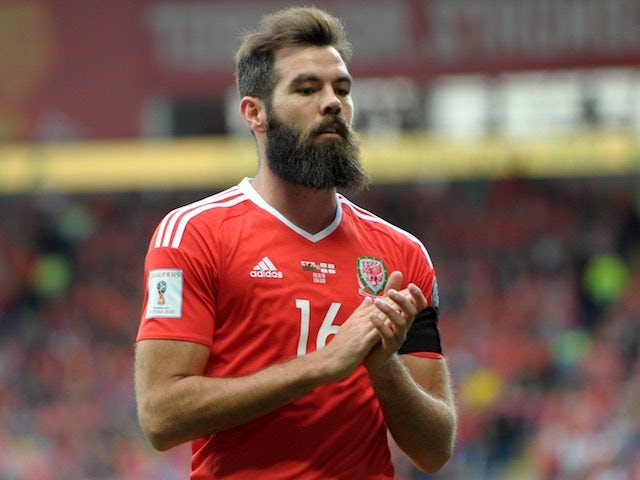 Joe Ledley in action during the World Cup qualifier between Wales and Georgia on October 9, 2016