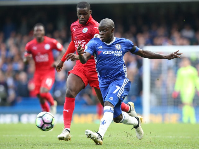 Chelsea midfielder N'Golo Kante in action against former club Leicester City during their Premier League clash at Stamford Bridge on October 15, 2016