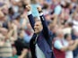 West Ham United manager Slaven Bilic punches the air after Michail Antonio of West Ham United opens the scoring during the Premier League match between West Ham United and Bournemouth at the London Stadium on August 21, 2016