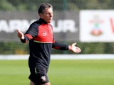Southampton manager Claude Puel during training ahead of the game against Inter Milan on October 18, 2016
