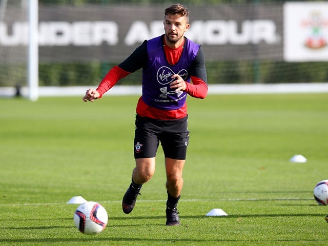 Jay Rodriguez of Southampton during training ahead of the Saints' trip to Inter Milan on October 18, 2016