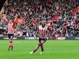 Nathan Redmond celebrates during the Premier League match against Burnley at St Mary's Stadium on October 16, 2016