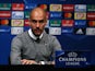 Pep Guardiola at the press conference before the Champions League match between Barcelona and Manchester City on October 18, 2016
