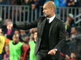 Pep Guardiola during the Champions League match between Barcelona and Manchester City on October 19, 2016