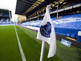 A general shot of the corner flag at Goodison Park prior to their Premier League clash with West Ham United on October 30, 2016