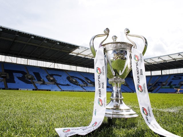 The Four Nations trophy at the Ricoh Arena on October 22, 2016