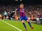 Lucas Digne in action for Barcelona during their La Liga clash with Granada at the Camp Nou on October 29, 2016