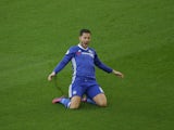 Chelsea midfielder Eden Hazard in action during his side's Premier League clash with Southampton at St Mary's Stadium on October 30, 2016