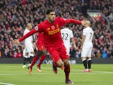 The delightful Emre Can celebrates scoring during the Premier League game between Liverpool and Watford on November 6, 2016