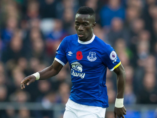 Everton midfielder Idrissa Gueye in action during his side's Premier League clash with West Ham United at Goodison Park on October 30, 2016