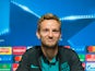 Barcelona's Ivan Rakitic speaks at a press conference ahead of his side's Champions League clash with Manchester City at the Etihad Stadium on November 1, 2016