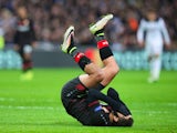 Javier Hernandez of Bayer Leverkusen in action during his side's Champions League Group E clash with Tottenham Hotspur at Wembley Stadium on November 2, 2016
