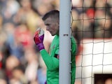 Sunderland goalkeeper Jordan Pickford in action during his side's Premier League clash with Bournemouth at the Vitality Stadium on November 5, 2016