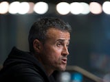 Barcelona manager Luis Enrique speaks at a press conference ahead of his side's Champions League clash with Manchester City at the Etihad Stadium on November 1, 2016