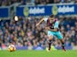 West Ham United midfielder Manuel Lanzini in action during his side's Premier League clash with Everton at Goodison Park on October 30, 2016