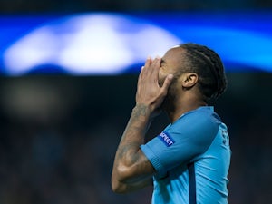 Raheem Sterling of Manchester City in action during his side's Champions League clash with Barcelona at the Etihad Stadium on November 1, 2016
