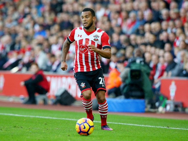 Ryan Bertrand of Southampton in action during his side's Premier League clash with Chelsea at St Mary's Stadium on October 30, 2016