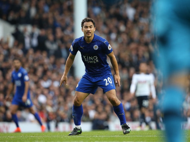 Leicester City striker Shinji Okazaki in action during the Premier League clash with Tottenham Hotspur at White Hart Lane on October 29, 2016