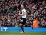 Tottenham Hotspur striker Harry Kane in action during the North London derby at the Emirates Stadium on November 6, 2016