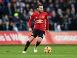 Juan Mata of Manchester United in action during their Premier League clash with Swansea City at the Liberty Stadium on November 6, 2016