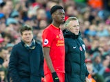 Liverpool youngster Ovie Ejaria comes on during the Premier League clash against Watford at Anfield on November 6, 2016