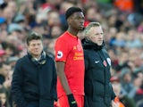 Liverpool youngster Ovie Ejaria comes on during the Premier League clash against Watford at Anfield on November 6, 2016
