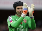 Petr Cech of Arsenal in action during the North London derby at the Emirates Stadium on November 6, 2016
