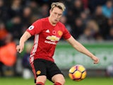 Phil Jones of Manchester United in action during their Premier League clash with Swansea City at the Liberty Stadium on November 6, 2016