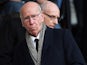 Manchester United legend Sir Bobby Charlton watches on from the stands ahead of his side's Premier League clash with Swansea City at the Liberty Stadium on November 6, 2016