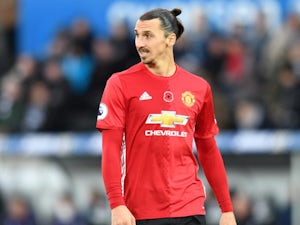 Zlatan Ibrahimovic of Manchester United in action during their Premier League clash with Swansea City at the Liberty Stadium on November 6, 2016