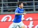 Italy's Alessio Romagnoli in action for his side during the international friendly with Germany in Milan on November 15, 2016