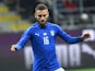 Italy midfielder Daniele De Rossi in action for his side during the international friendly with Germany in Milan on November 15, 2016