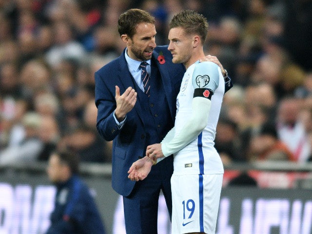 Southgate offers support to Jamie Vardy