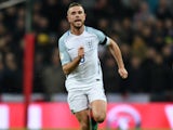 England midfielder Jordan Henderson in action during his side's World Cup qualifier against Scotland at Wembley on November 11, 2016