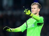 Liverpool goalkeeper Loris Karius in action during his side's EFL Cup clash with Derby County at the iPro Stadium on September 20, 2016