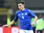 Italy defender Matteo Darmian in action for his side during the international friendly with Germany in Milan on November 15, 2016