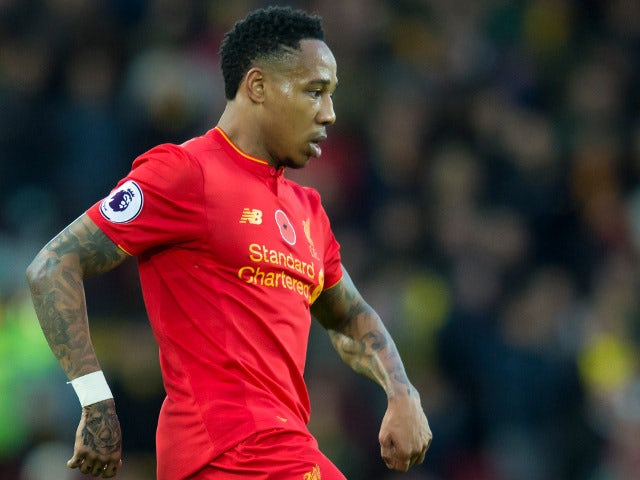 Liverpool defender Nathaniel Clyne in action during his side's Premier League clash with Watford at Anfield on November 6, 2016
