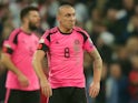 Scotland midfielder Scott Brown in action upon his return to international duty during the World Cup qualifier against England at Wembley on November 11, 2016