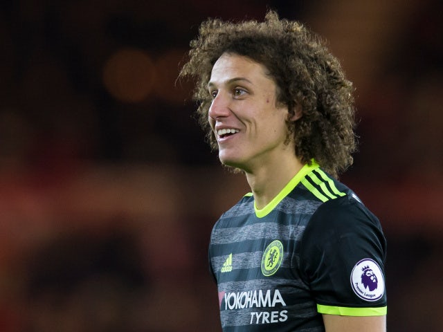 Chelsea defender David Luiz during the Premier League clash with Middlesbrough at the Riverside Stadium on November 20, 2016