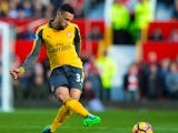 Arsenal midfielder Francis Coquelin in action during the Premier League clash with Manchester United at Old Trafford on November 19, 2016