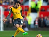 Arsenal midfielder Francis Coquelin in action during the Premier League clash with Manchester United at Old Trafford on November 19, 2016