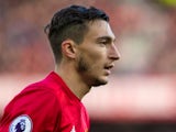 Manchester United defender Matteo Darmian in action during his side's Premier League clash with Arsenal at Old Trafford on November 19, 2016