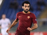 Mohamed Salah in action during the Europa League game between Roma and Viktoria Plzen on November 24, 2016