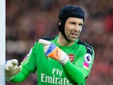Arsenal goalkeeper Petr Cech in action during the Premier League clash with Manchester United at Old Trafford on November 19, 2016