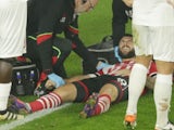 Charlie Austin comes off injured during the Europa League game between Southampton and Hapoel Be'er Sheva on December 8, 2016