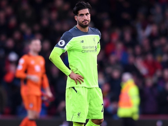 Emre Can to miss Middlesbrough trip
