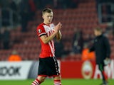 James Ward-Prowse in action during the Europa League game between Southampton and Hapoel Be'er Sheva on December 8, 2016