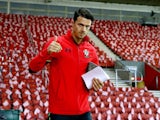 Jose Fonte ahead of the Europa League game between Southampton and Hapoel Be'er Sheva on December 8, 2016