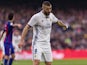 Karim Benzema in action during the La Liga game between Barcelona and Real Madrid on December 3, 2016
