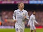 Luka Modric in action during the La Liga game between Barcelona and Real Madrid on December 3, 2016